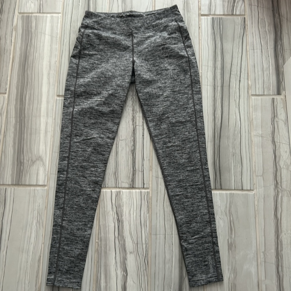 Reebok Leggings Sz M , luxe legging, grey heathered color